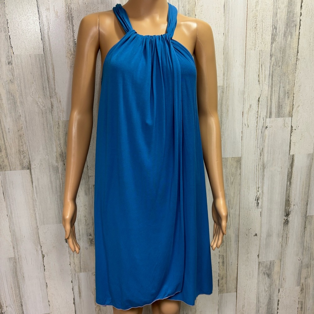 Max Studio Halter Neck Split Front Dress